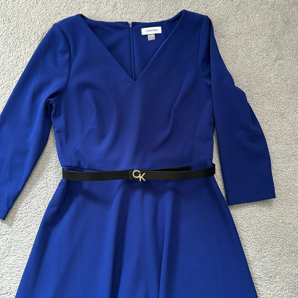 Calvin Klein dress.  NWOT royal blue